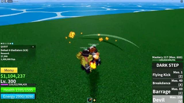 Reworked Dark Step v1 ( Fighting Styles ) I Reached 700 In Blox Fruits смотреть онлайн