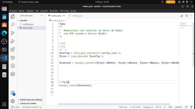 Conexão com banco de dados MySQL usando PHP com o driver MySQLi смотреть онлайн