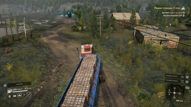 SnowRunner. Таймыр, болота. Ремонт станции, 2 этап. Без комментариев! смотреть онлайн