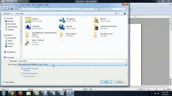 How to Convert Open Office Documents to Microsoft Word