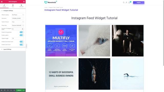 Add Instagram Feed to WordPress Page with Elementor Page Builder смотреть онлайн