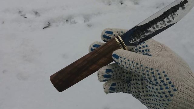 Якутский нож своими руками.Мой первый нож якутского типа. смотреть онлайн