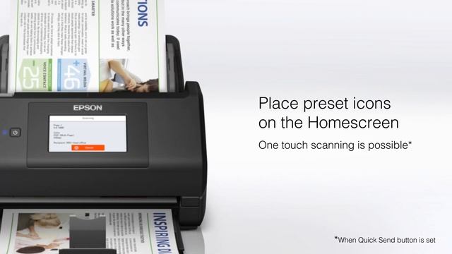 Epson WorkForce ES-580W® Scanners | Easy Document Scanning смотреть онлайн