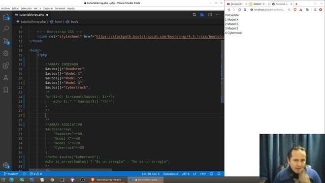Curso de PHP? y MySql? [36.- Arreglo asociativo e indexados part 2] смотреть онлайн