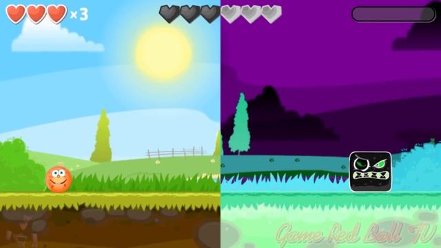 RED BALL 4: ALL 5 EVIL BOSSES with EVIL MIX SpongeBob Ball in Red Ball 4 gameplay смотреть онлайн