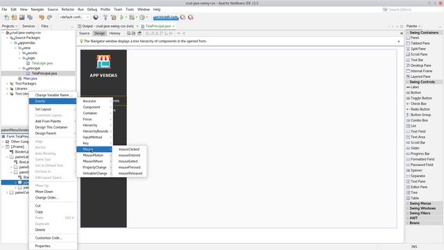 CRUD Java Swing CSV - Menu da Tela Principal #3 смотреть онлайн