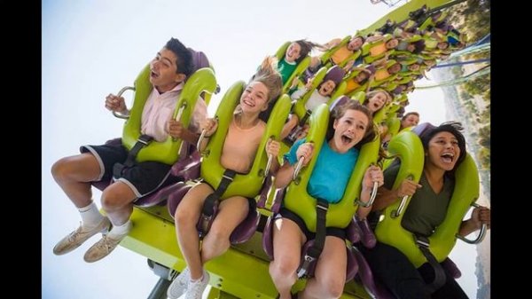 Аттракционы! Приколы на аттракционах! Крики, испуг, Эмоции людей