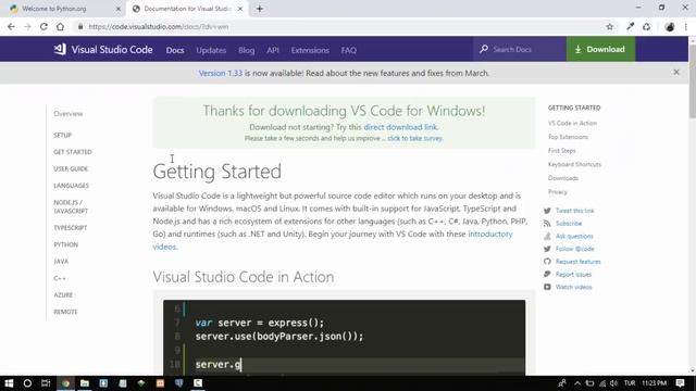 Yeni Başlayanlar İçin Python (3.7.3 - 3.8.0) - Ders 0 - Python Nedir? VS Code Kurulumu смотреть онлайн