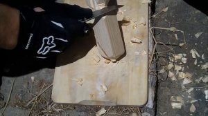 AUS8 против китайской 8Cr13MoV. Тест на древесине.