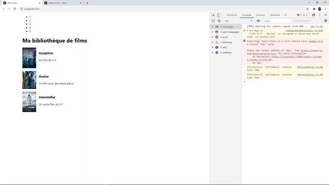 React movie app 04 - Répétition du composant MovieCard avec map смотреть онлайн