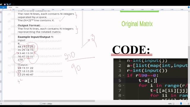 Daily Challenge Logic and Solution -- Rotate Matrix by X Degrees(ID-7632) смотреть онлайн