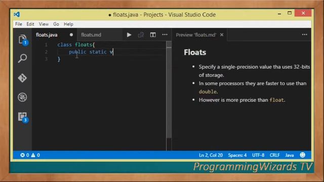 Java S1E5 : Data Types : Floats смотреть онлайн
