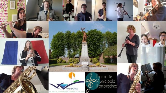 La Marseillaise proposée par les musiciens confinés de l'Harmonie municipale de Wambrechies смотреть онлайн