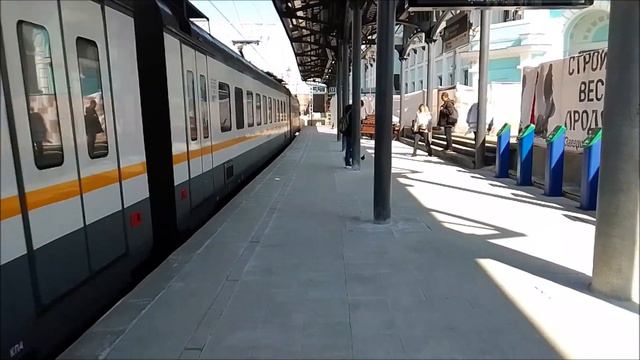 ЭП2Д-0128 сообщением "Апрелевка-Железнодорожная",Белорусский вокзал. смотреть онлайн