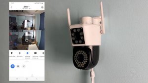 Подключение и осмотр меню 4G камеры 2x2Мп Ps-Link PS-GBC20   2 объектива   поворотная