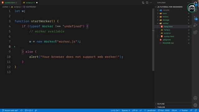 #114 JavaScript Bangla Tutorial | Web API | Worker API смотреть онлайн
