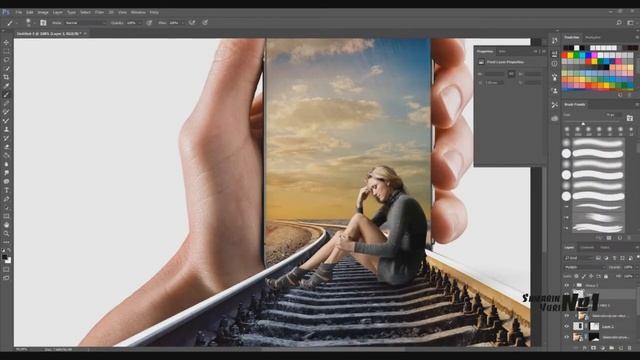 Xiaomi Redmi note 7 Photoshop CC SpeedArt 3D #Redminote7 смотреть онлайн