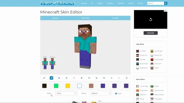 How to Easily Make and Edit your Own Minecraft skins! [Minecraft Skin Editor] смотреть онлайн