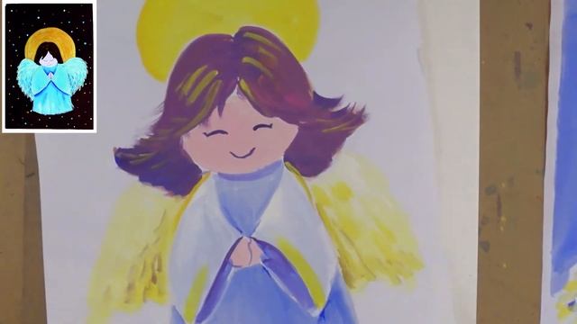 Как нарисовать  красивого ангела. Часть 1/How to draw Angel step by step/ Part 1