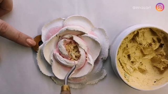 Красивейшая техника декора поверхностей. Необычное хобби - объемные картины. Скульптурная живопись. смотреть онлайн