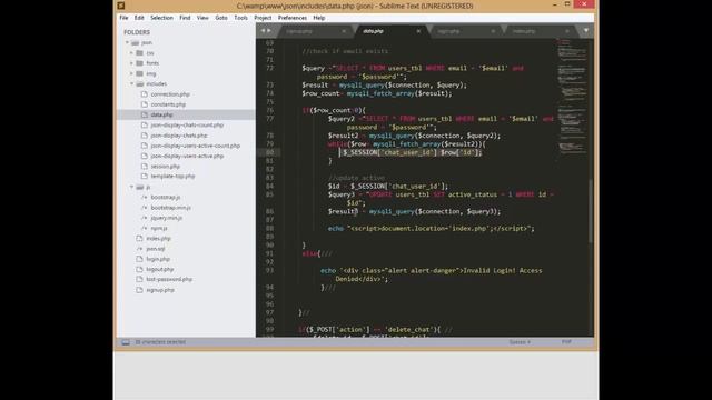 Simple Ajax json php mysql chat смотреть онлайн