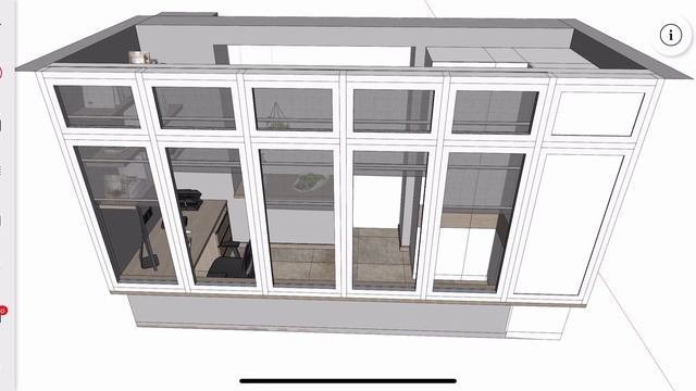 Пример дизайн-проекта помещения в SketchUp. Как разместить рабочее место на лоджии в своей квартире смотреть онлайн