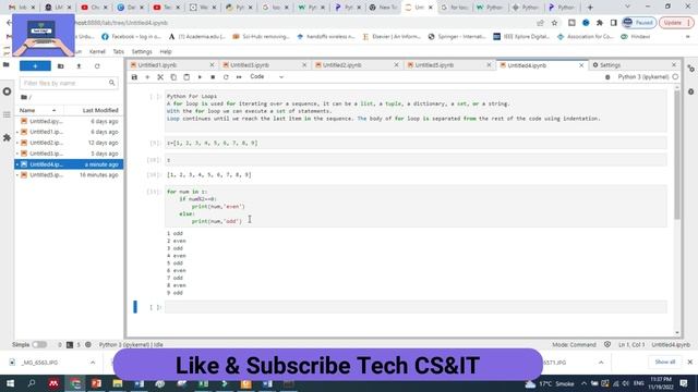 For Loop in Python with Code Example | Python Tutorial смотреть онлайн