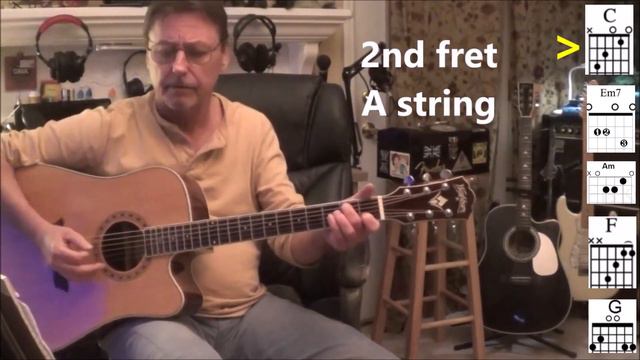 Hello Again by Neil Diamond / Only 5 Chords Beginner Guitar Lessons смотреть онлайн
