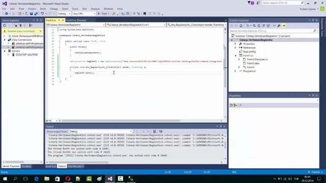 C# Ders 9: SQL Server ile Veritabanı Bağlantısı Kurmak смотреть онлайн