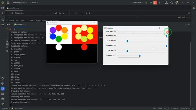 ColorPick: Real Time Color Detection with Python - Part D смотреть онлайн