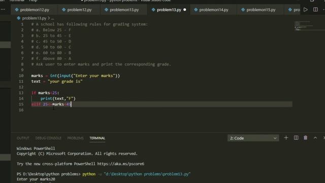 Problem 13 || python problem on conditional statements || #python #probleminpythonforbeginners смотреть онлайн