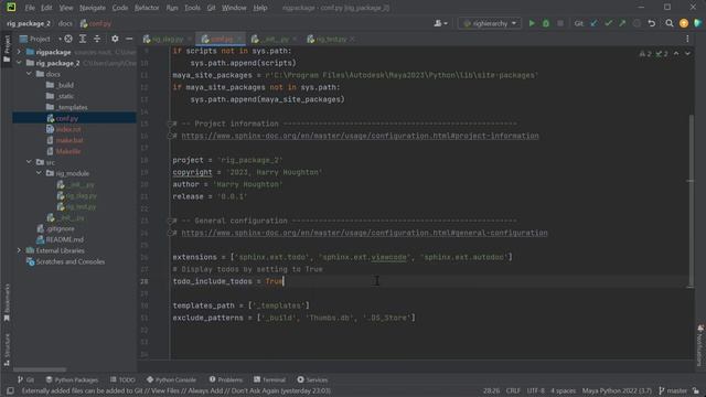 Creating Documentation from Python Docstrings with Sphinx смотреть онлайн