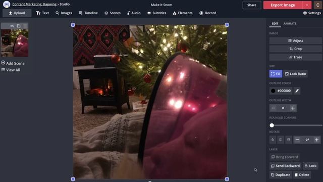 How to Make Animated Snow in a Photo смотреть онлайн