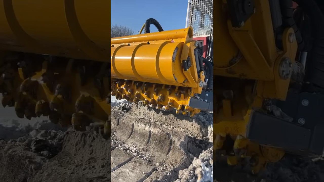 Гидравлический ротоватор Mericrusher на тракторе ТЛП #мульчер #фермер #тлп смотреть онлайн