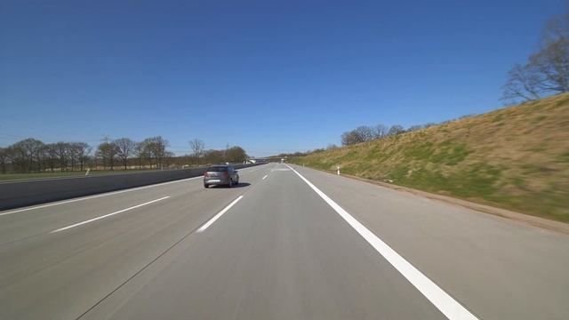 Autobahn (A7), Schleswig-Holstein, Germany: Kaltenkirchen - Bad Bramstedt - 4K (2160p/60p) Ultra HD