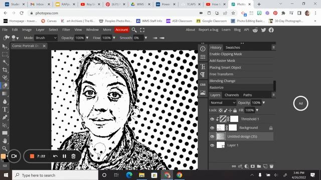 Photopea: Comic Book Style Portraits смотреть онлайн