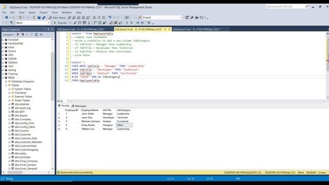 49 Mastering SQL Server CASE Statement смотреть онлайн