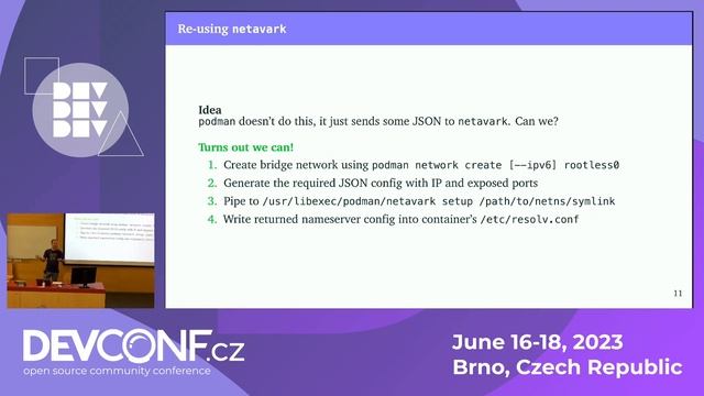 Rootful networking with rootless podman containers - DevConf.CZ 2023 смотреть онлайн