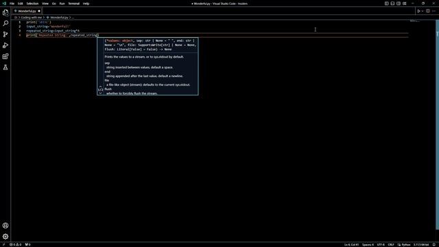 Python String Manipulation: Repeating Text with 'input_string Artificial Intelligence Code Coder Fi смотреть онлайн