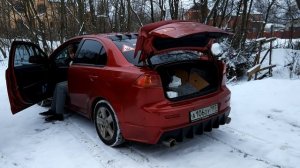 Открытие багажника из салона Lancer X