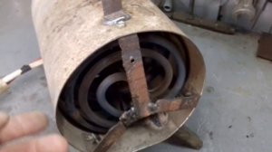 Обогреватель для гаража , электрическая пушка своими руками.