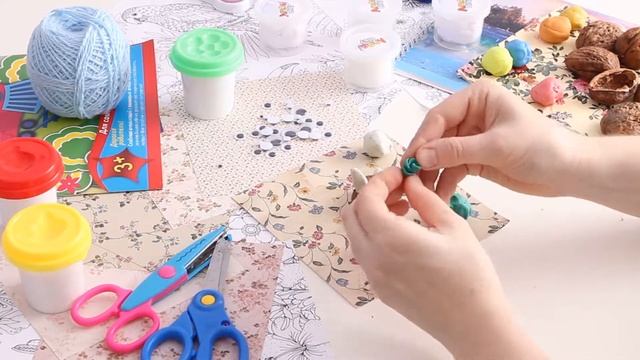 Идеи поделок для детей из грецкого ореха и пластилина | Заяц и лебедь из грецкого ореха смотреть онлайн