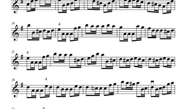 Franz Wohlfahrt - 60 Studies For Violin, Op. 45, No. 4