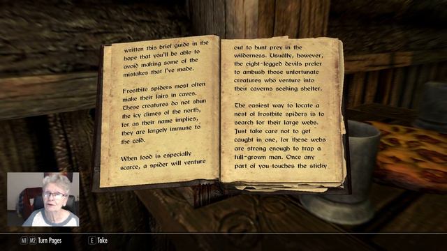 SkyrimSE Grandma Shirl's Bookshelf #5 "Harvesting Frostbite Spider Venom" смотреть онлайн
