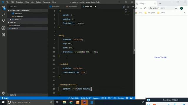 How to create tooltip using html and css смотреть онлайн
