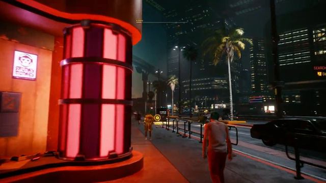 Cyberpunk 2077: Running Through Night City At Midnight смотреть онлайн