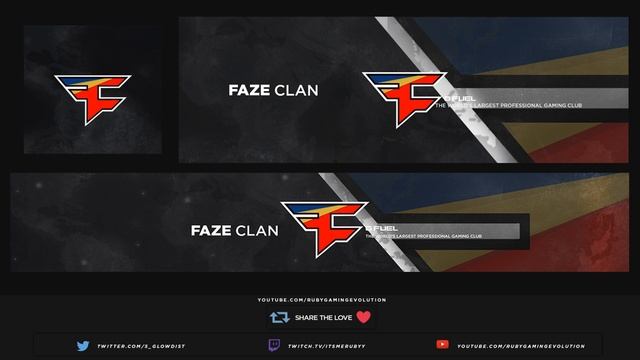 FREE GFX: Free Photoshop Revamp | Banner Template: Clean 2D FaZe Clan 2.0 Remake Design смотреть онлайн