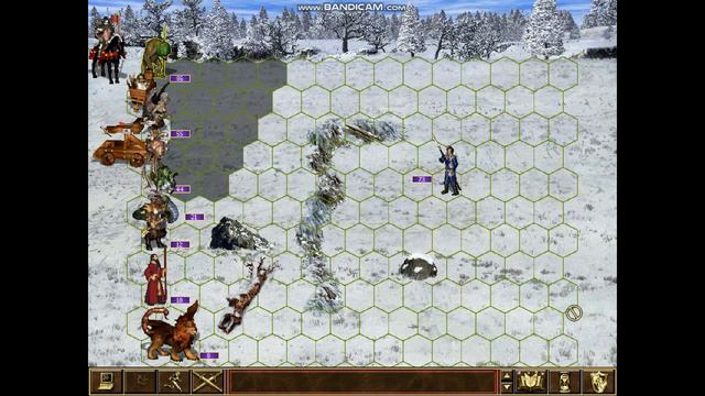 ■ Heroes of Might and Magic III ■ ПРОХОЖДЕНИЕ (ч.3, темница) Чистим снежную долину от врагов... смотреть онлайн