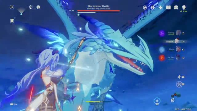 Genshin Impact - Keqing vs Dvalin REMATCH (Less than one minute clear) смотреть онлайн