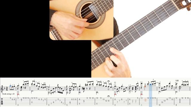 Eterna saudade (D. Reis), Guitar tutorial, sheet and Tab смотреть онлайн